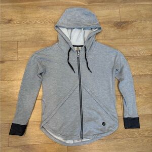 Roxy Gray Zip-Up Hoodie